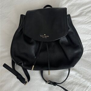 Kate Spade Black Backpack Minimalist Design